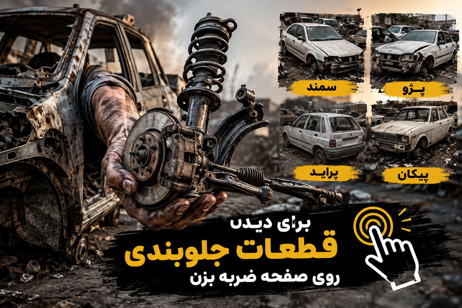 با ضربه رو هر صفحه وارد محصولات مربوطه شو